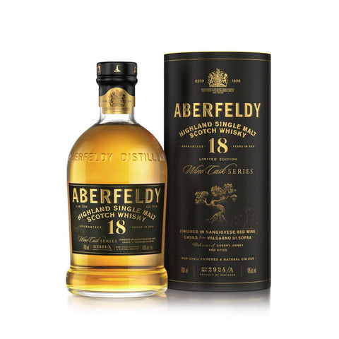 Aberfeldy 18 Year Old Sangiovese Red Wine Cask Batch 2924/A46%