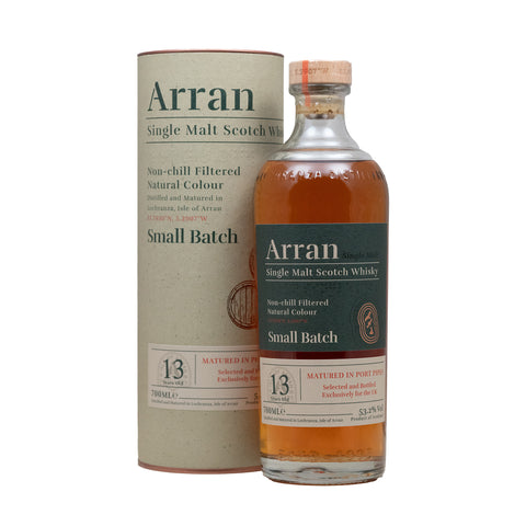 Arran 13 Year Old Port Pipe Matured Whisky UK Exclusive 53.2%