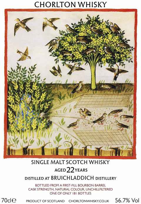 Bruichladdich 22 Year Old First Fill Bourbon Barrel Chorlton Whisky 56.7%