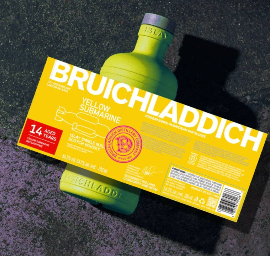 Bruichladdich 14 Year Old Whisky Yellow Submarine Reclassified