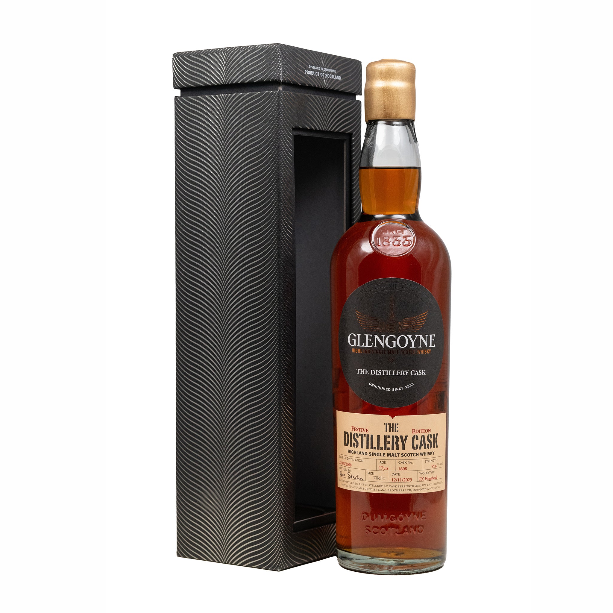 Glengoyne 2008 17 Year Old Whisky PX Single Cask #1608 55.6