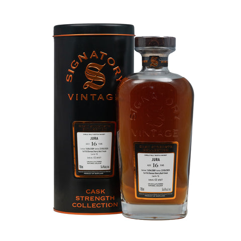 Jura 2009 16 Year Old 1st FIll Oloroso Sherry Butt Finish Cask #16 54.4%