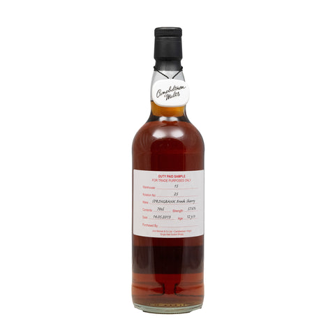 Springbank 12 Year Old Duty Paid Sample Rotation 25 57.6%
