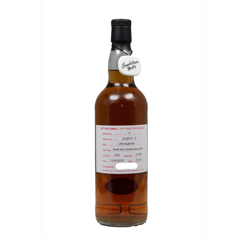 Springbank 12 Year Old Duty Paid Sample 22/p213-2 57.9%