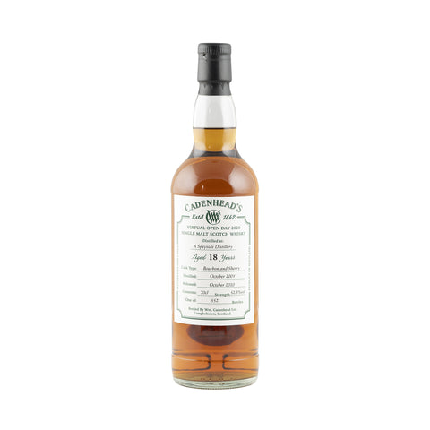 Cadenhead Virtual Open Day 2020 Speyside 18 Year Old Whisky 52.3%