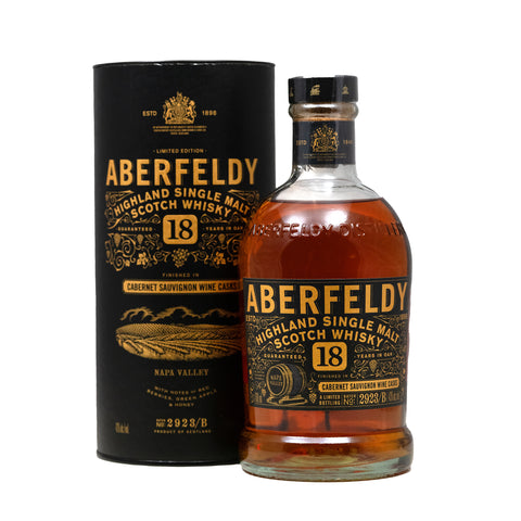 Aberfeldy 18 Year Old  Cabernet Sauvignon Wine Finish Finish 43%