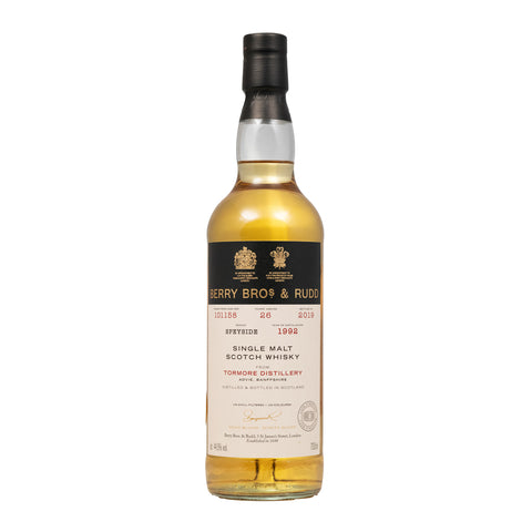 Tormore 1992 26 Year Old Cask#101158 Berry Bros. & Rudd 44.5%