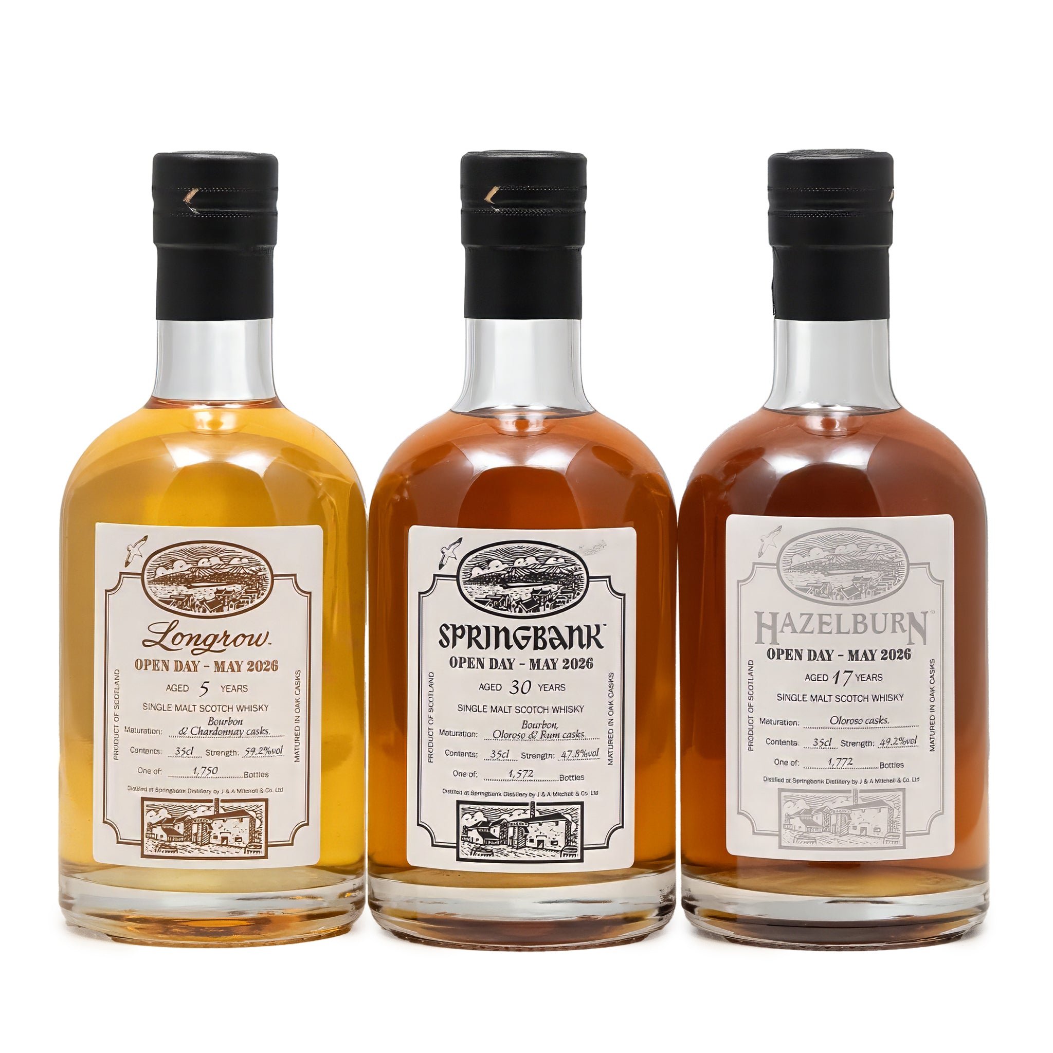 Springbank Hazelburn Longrow オープンデイ3本セット Campbeltown Malts Festival Open Day 2026 Springbank, Longrow