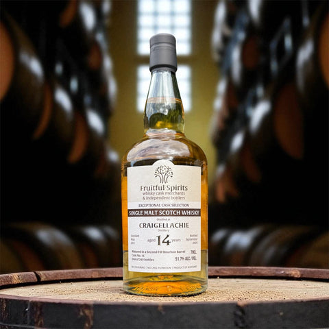 Craigellachie 14 Year Old 2nd Fill Bourbon Cask Whisky Fruitful Spirits 51.7%