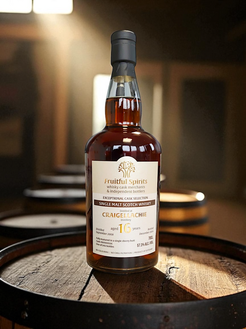 Craigellachie 16 Year Old Single Cask #80900934 Fruitful Spirits 57.3%