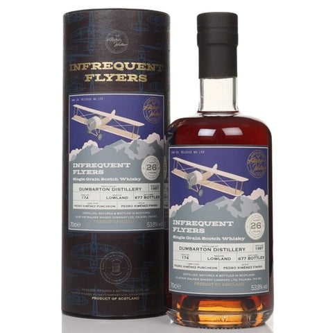 Dumbarton Infrequent Flyers 26 Year Old Single Cask #174 53.8%