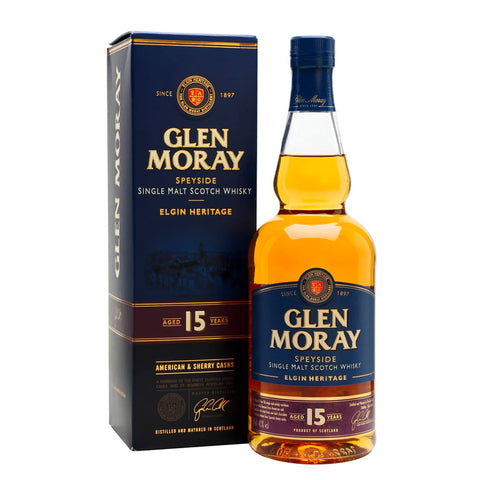 Glen Moray 15 Year Old Whisky 40%