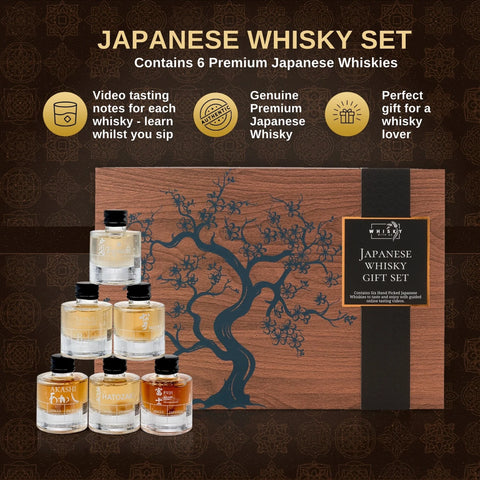 Japanese Whisky Tasting Set – 6 Premium Miniature Japanese Whiskies