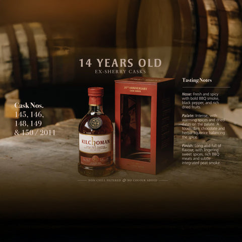 Kilchoman 14 Years Old Matured in Ex-Sherry Butts 20th Anniversary Release 55%