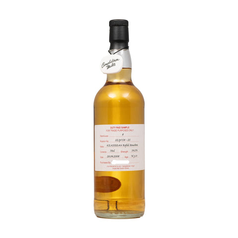 Kilkerran 16 Year Old Refill Bourbon Duty Paid Sample Rotation 22/P154-25 54.2%