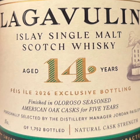 Lagavulin 14 Year Old Single Malt Whisky 2026 Feis Ile Release 56.5%