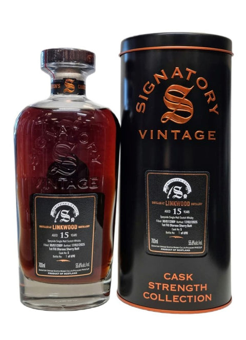 Linkwood 2009 15 Year Old 1st Fill Oloroso Sherry Butt Cask #5 55.6%