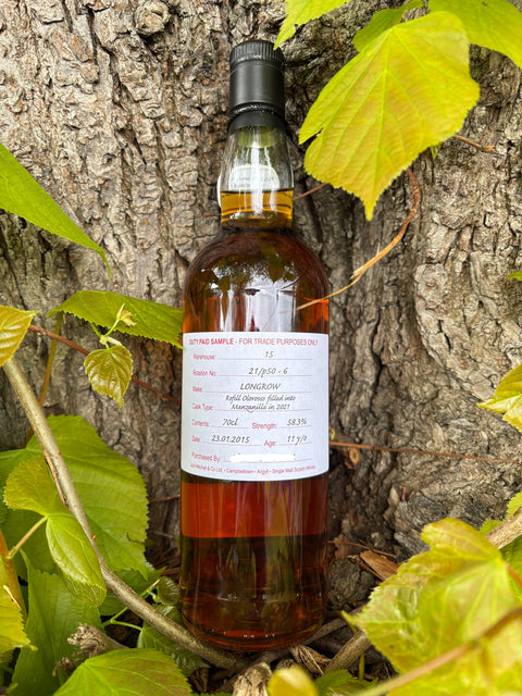 Longrow 11 Year Old Whisky Duty Paid Sample 21/p50-6 58.3%