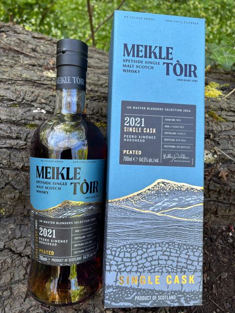 Meikle Toir 2021 PX Peated Single Cask #9851 64.5%