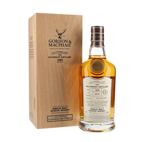 Miltonduff 1988 30 Year Old Whisky G&M Connoisseurs Choice Cask 19/044 53.1%