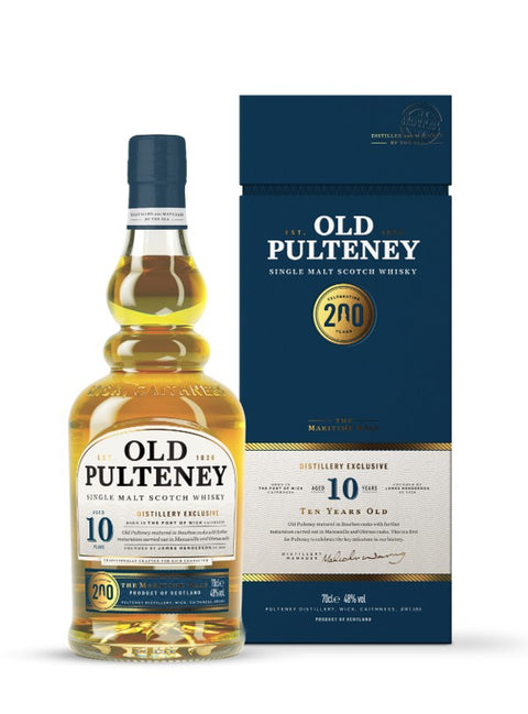 Old Pulteney 10 Year Old 200th Anniversary Distillery Exclusive Single Malt Whisky 48%