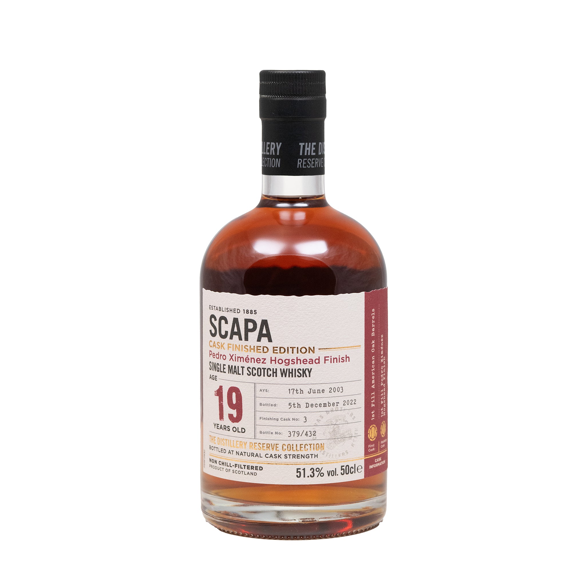 Buy Scapa 2003 19 Year Old Whisky PX Hogshead Finish Cask #3 51.3