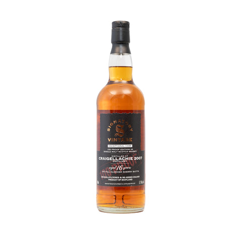 Craigellachie 2007 16 Year Old 100 Proof Collection 57.1%