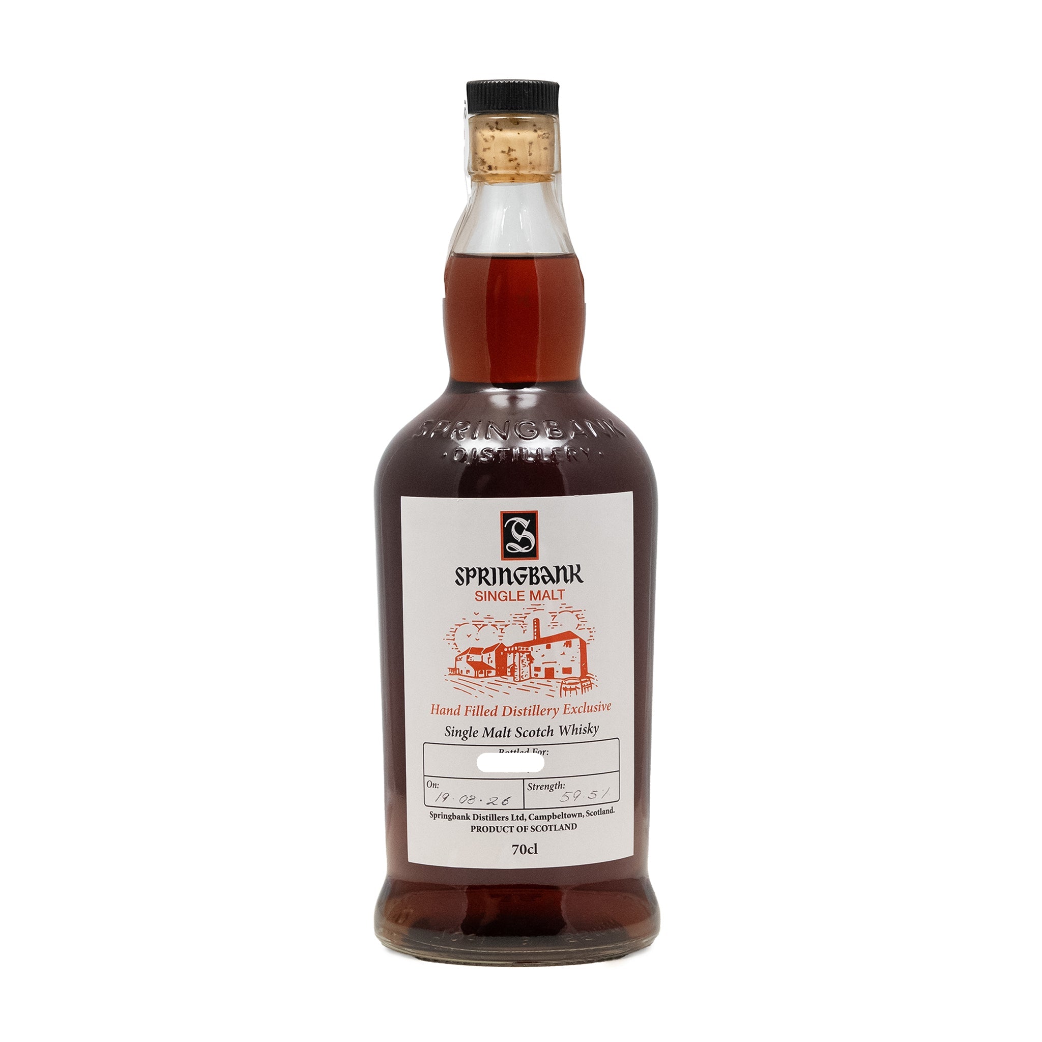 Springbank 2026 Hand Filled Distillery Exclusive Whisky 59.5