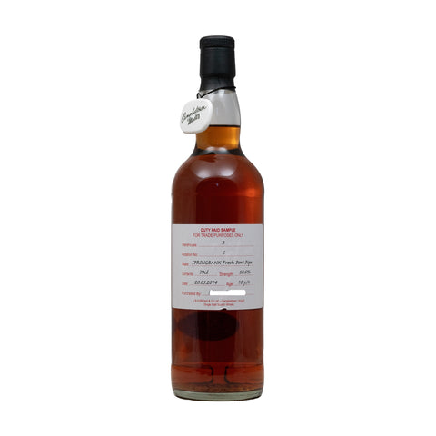 Springbank 10 Year Old Whisky Duty Paid Sample Fresh Port Pipe #6 58.6%