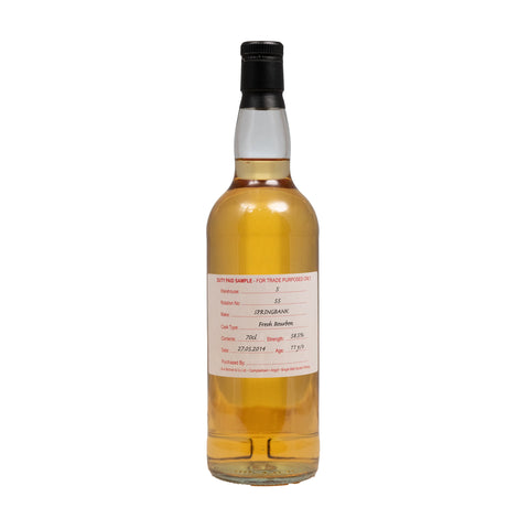 Springbank 2014 11 Year Old Duty Paid Sample Rotation 55 Fresh Bourbon 58.5%