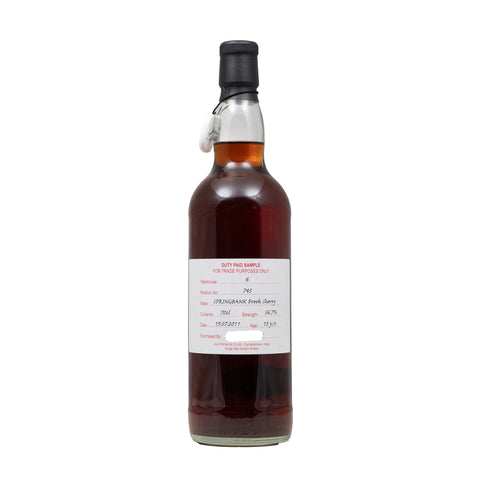 Springbank 13 Year Old Whisky Duty Paid Sample Fresh Sherry #745 56.7%