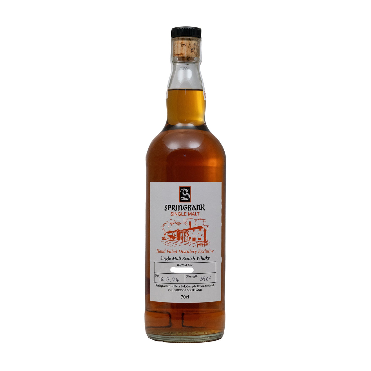Buy Springbank Whisky Hand Filled 2024 Release 59.6% – Whisky ...