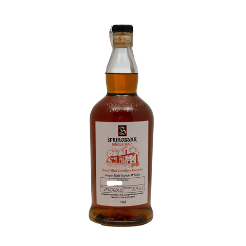 Springbank 2026 Hand Filled Distillery Exclusive Single Malt Whisky 59.4%