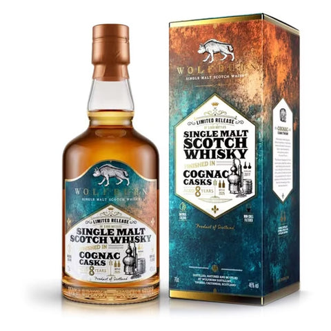 Wolfburn Cognac Cask 8 Year Old 46%