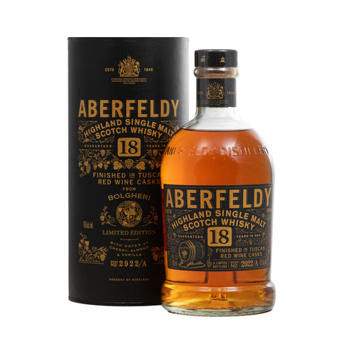 Aberfeldy 18 Year Old Tuscan Red Wine Finish Bolgheri 43%