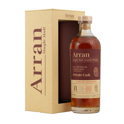 Arran 11 Year Old Private Cask #2012/0852 Ex-Sherry Butt Whisky 60.1%