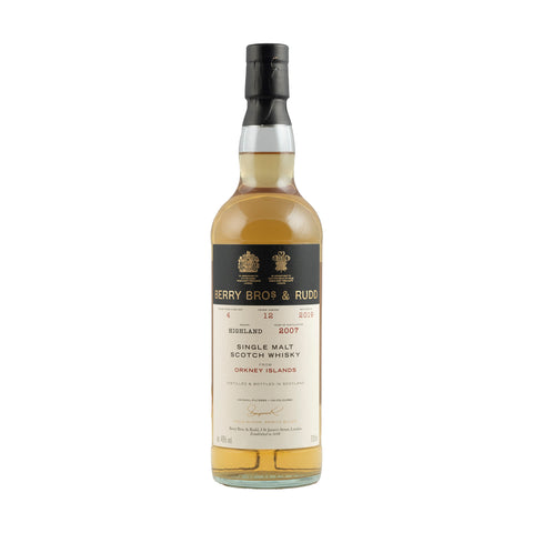 Orkney 2007 Cask No. 4 Berry Bros & Rudd 46%