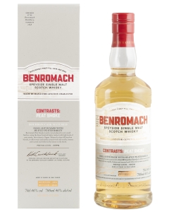 Benromach 2012 Contrasts Peat Smoke Bourbon Cask Whisky 46%
