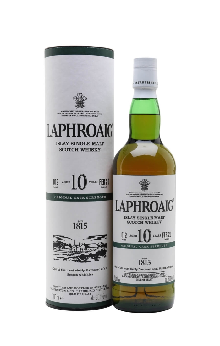 Laphroaig 10 Year Islay Single Malt w/ Glasses - Bottles and Cases